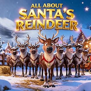 All About Santa’s Reindeer (Christmas Stories for Kids) book cover