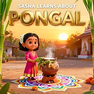 Sasha Learns About Pongal: Educational Children Story (Sasha Explores World... book cover