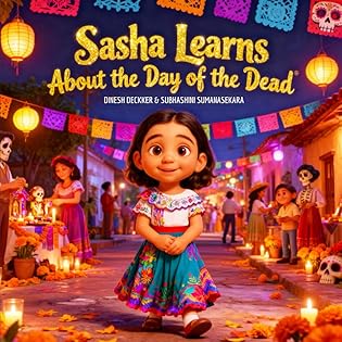 Sasha Learns About the Day of the Dead (Día de los Muertos): Educational Children Story... book cover
