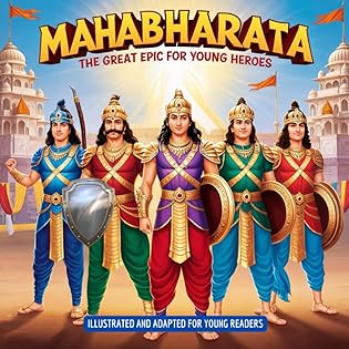Mahabharata: Illustrated and Adapted for Young Readers (Hindu Stories for Children) book cover